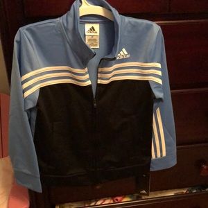 Boys Small (Sz8) zip up lightweight adidas jacket